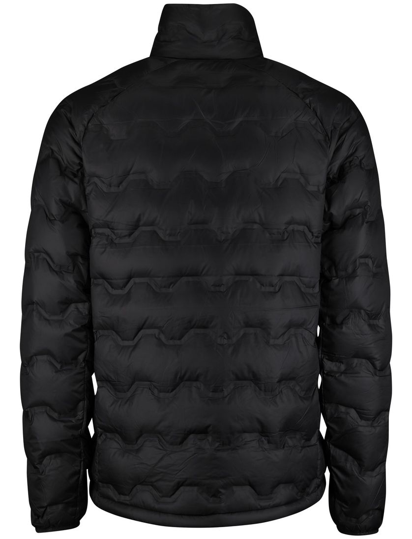 Jas Tenson Shibui gewatteerd zwart effen waterafstotend polyester