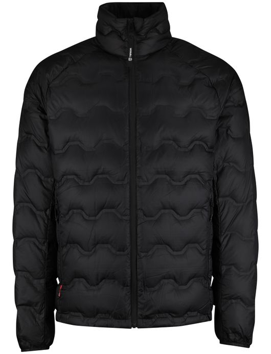 Tenson Shibui jas gewatteerd zwart effen waterafstotend polyester