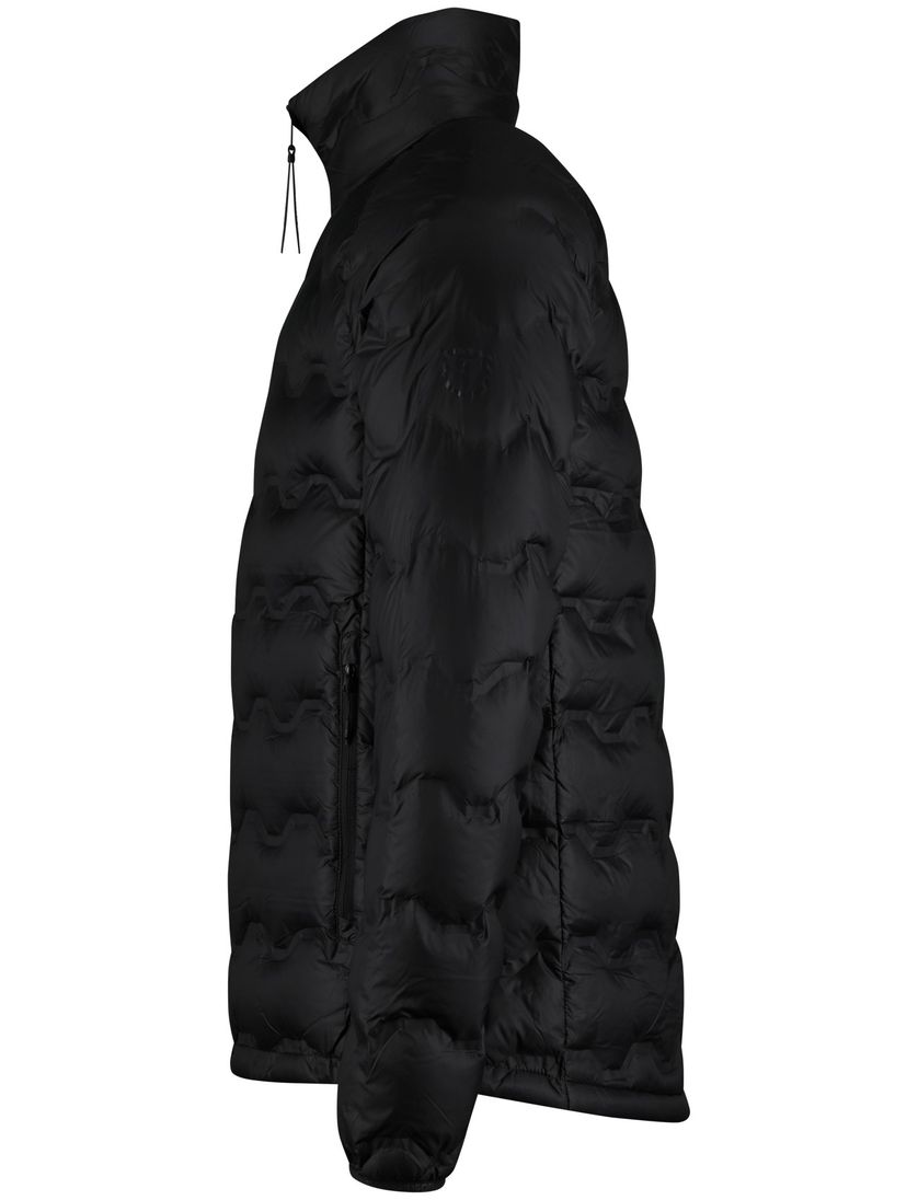 Jas Tenson Shibui gewatteerd zwart effen waterafstotend polyester