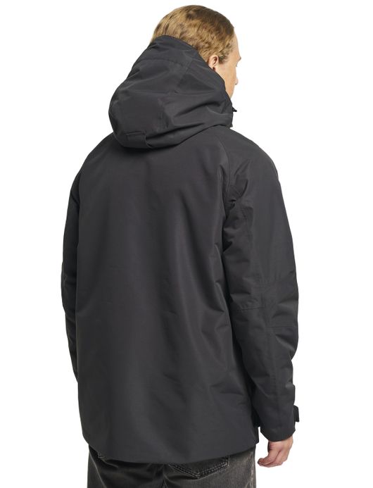 Tenson jas parka zwart kort