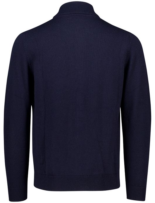 Thomas Maine vest navy knopen en rits