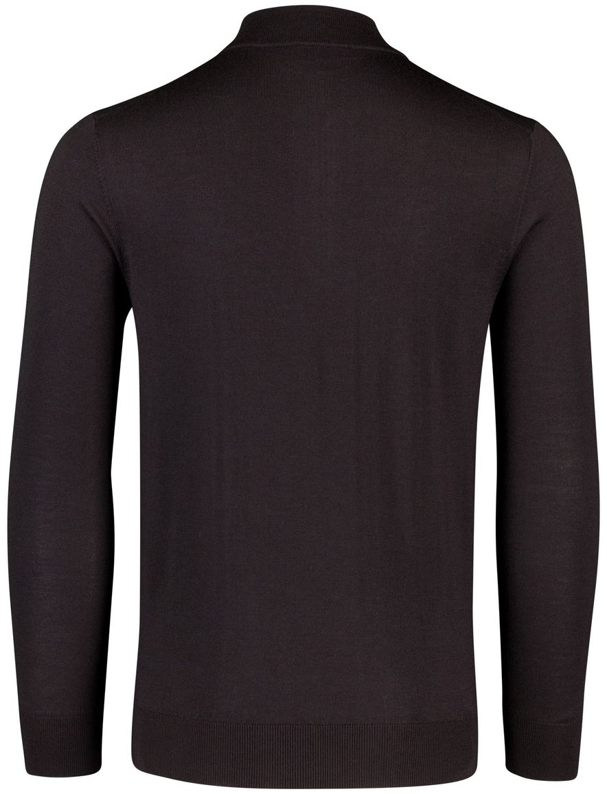 Thomas Maine trui bruin half zip