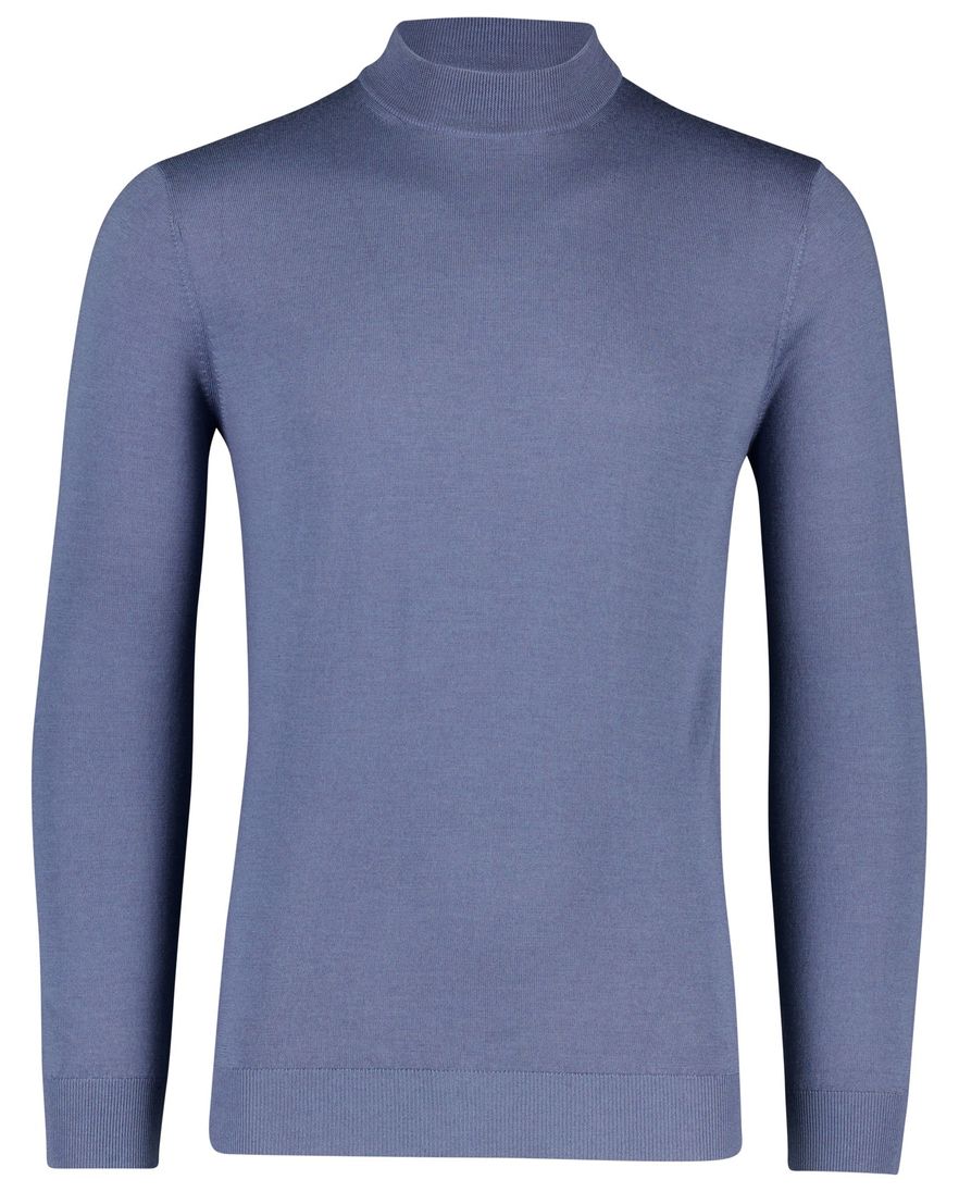 Thomas Maine trui turtle merinowol blauw