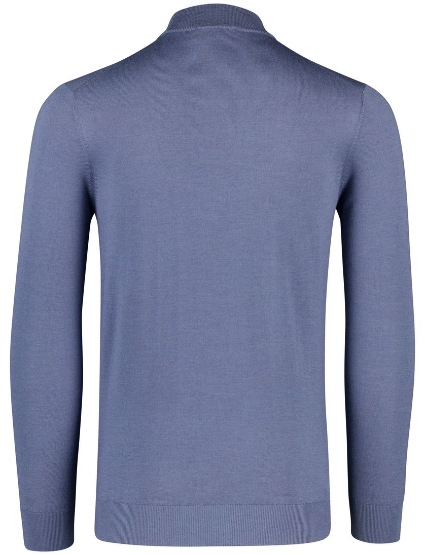 Thomas Maine trui turtle neck merinowol blauw