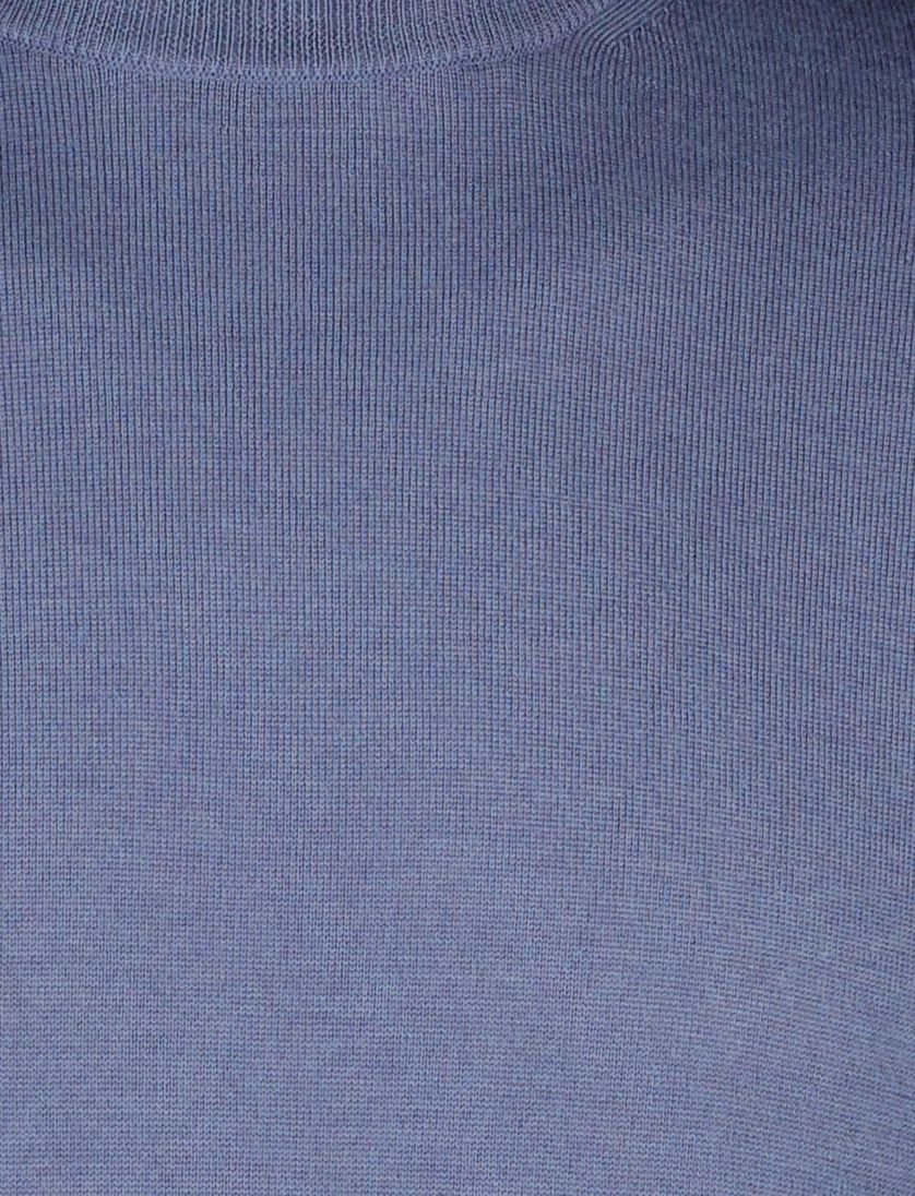 Thomas Maine trui turtle neck merinowol blauw