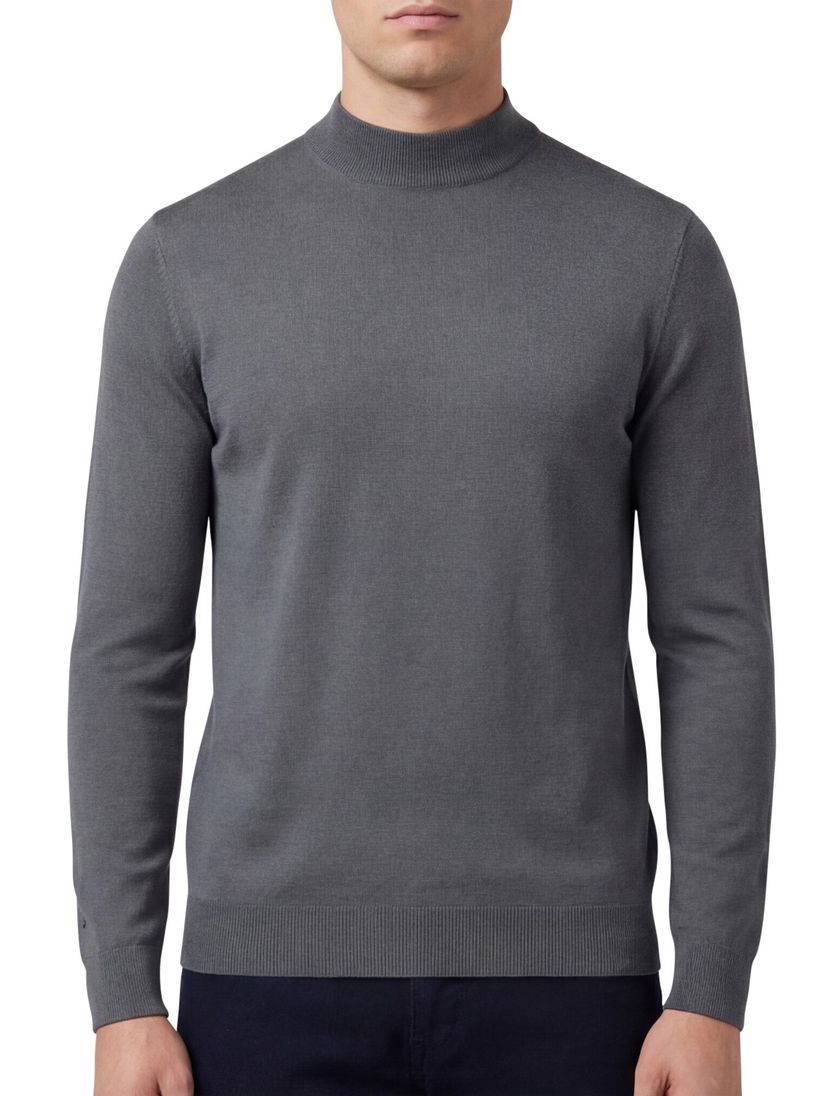 Thomas Maine turtleneck merinowol grijs