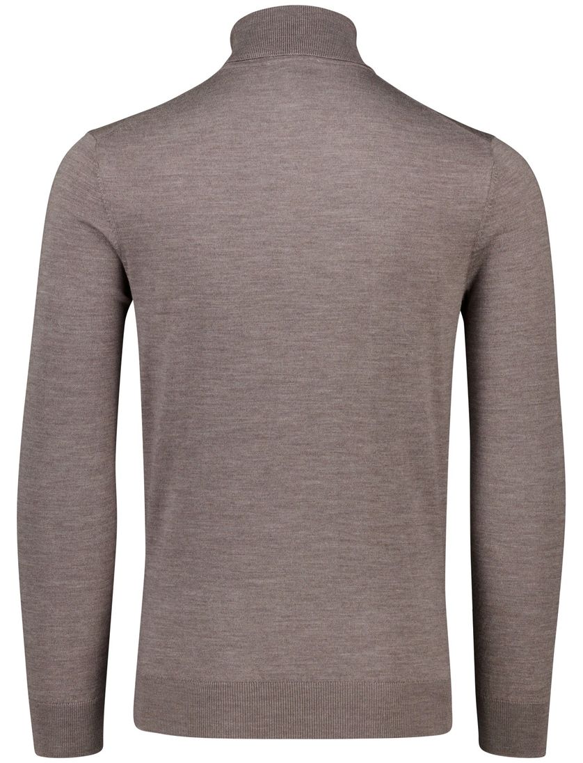 Thomas Maine turtleneck scheerwol taupe