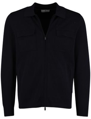 Thomas Maine Thomas Maine vest donkerblauw met dubbele borstzak