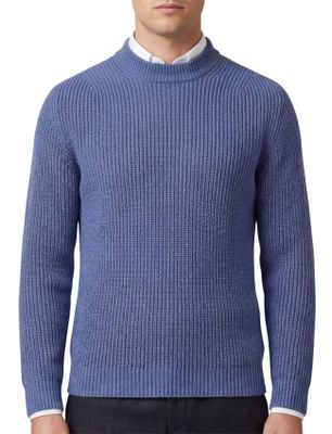 Thomas Maine Thomas Maine trui blauw gebreid