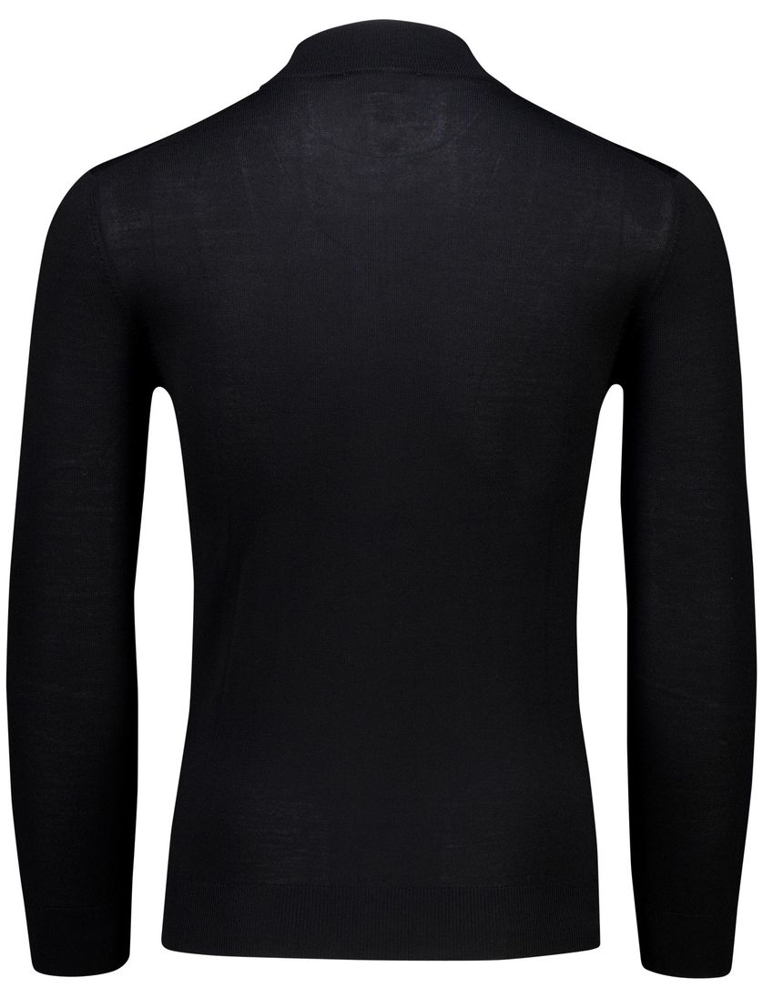 Thomas Maine vest zwart effen normale fit