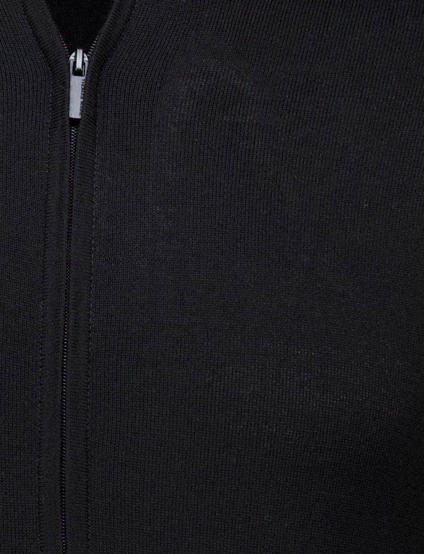 Thomas Maine vest zwart effen normale fit