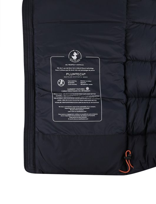 Save the Duck Winterjas Donkerblauw puffer effen