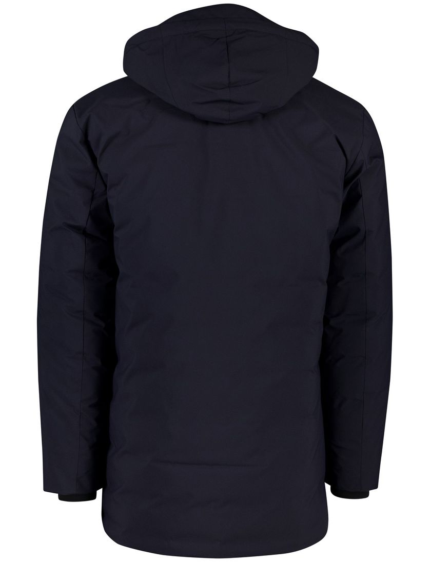 Winterjas Save the duck donkerblauw een borstzak