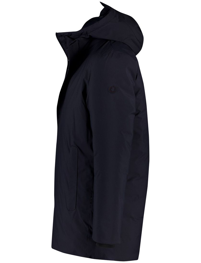 Winterjas Save the duck donkerblauw een borstzak