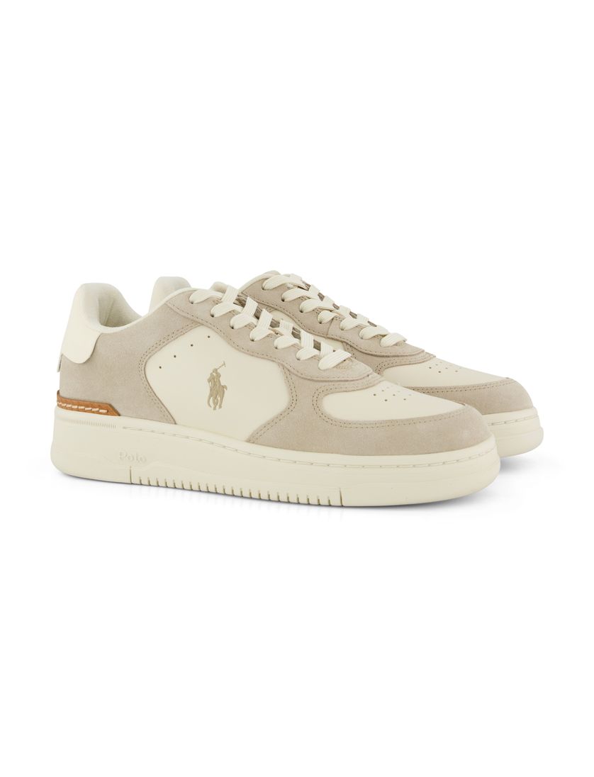 Polo Ralph Lauren sneakers beige/creme effen