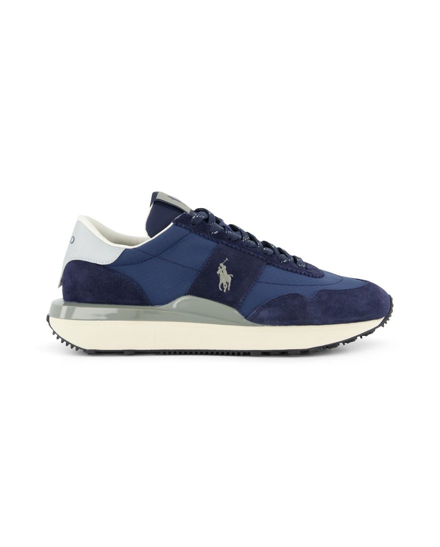 Rehab lage sneakers blauw effen