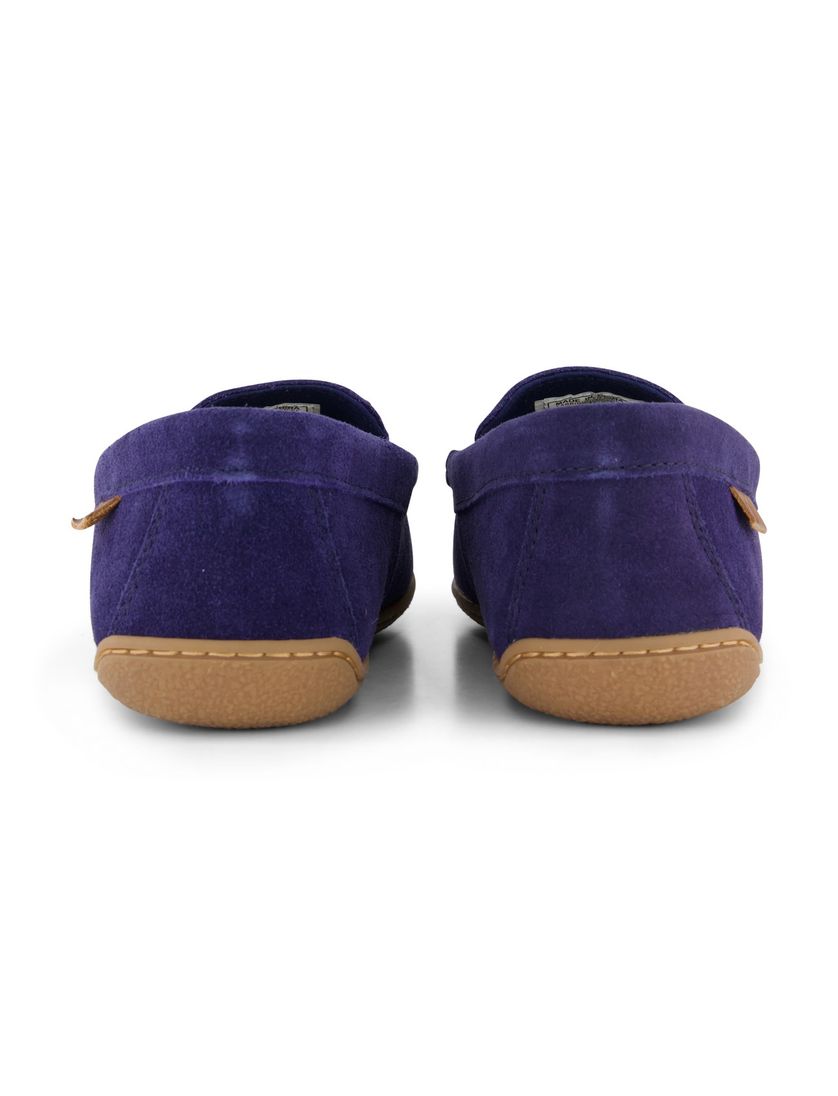 Polo Ralph Lauren pantoffels suede donkerblauw laag