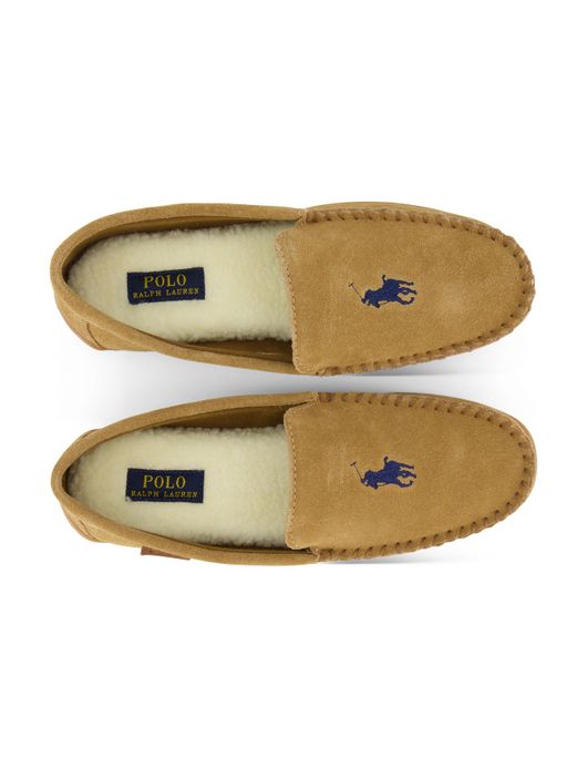 Polo Ralph Lauren pantoffels suede bruin
