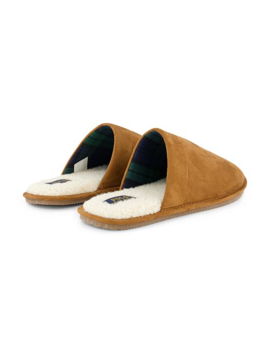 Polo Ralph Lauren pantoffels bruin suede