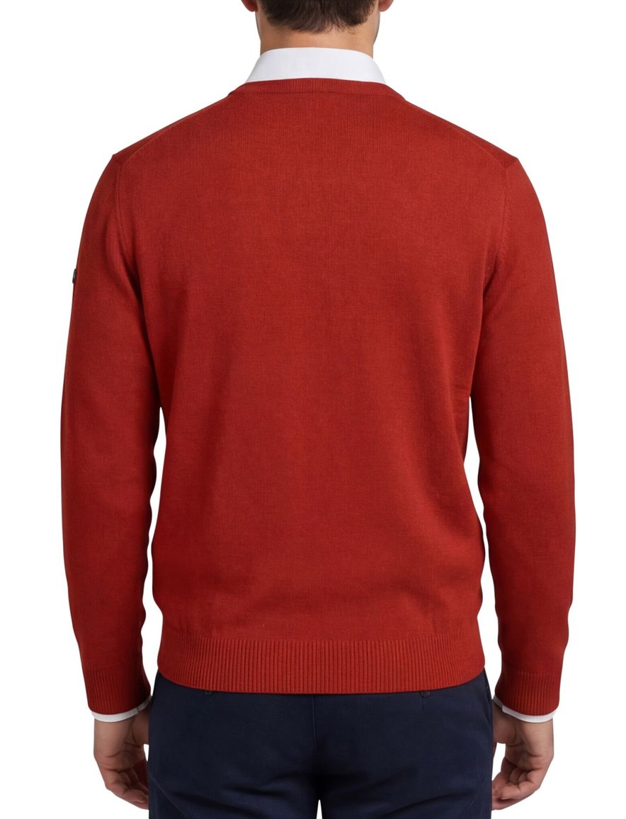 Maerz v-hals trui oranje