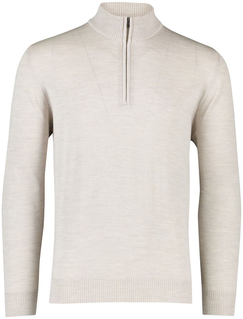 trui Maerz beige normale fit merinowol