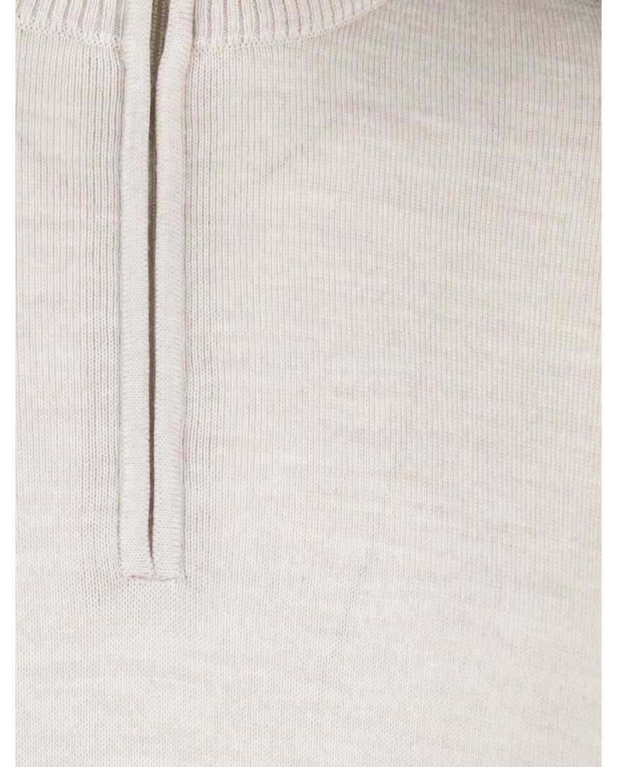 Maerz trui beige 100% merinowol effen