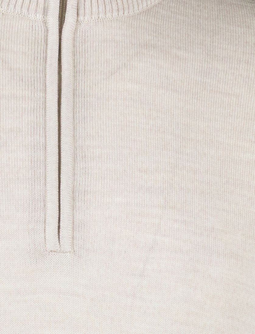 trui Maerz beige normale fit merinowol