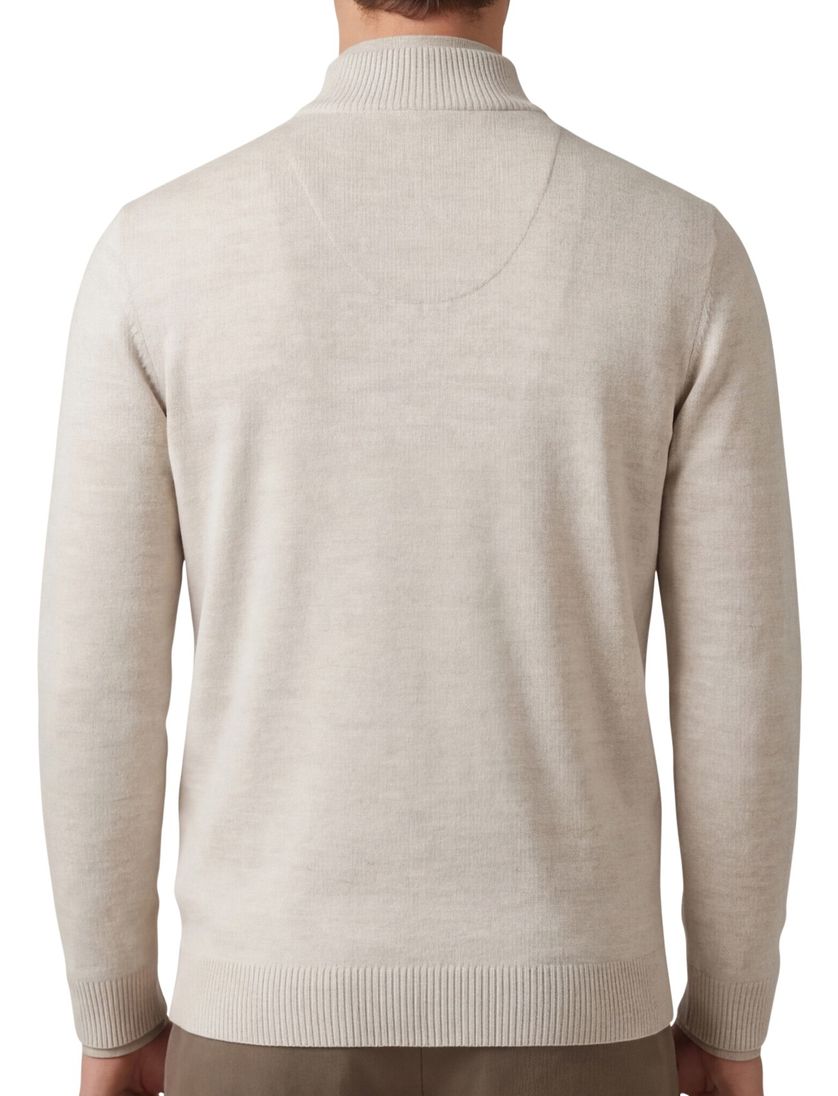 trui Maerz beige normale fit merinowol