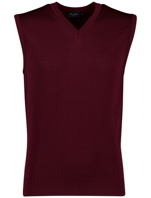 Maerz slipover scheerwol bordeaux