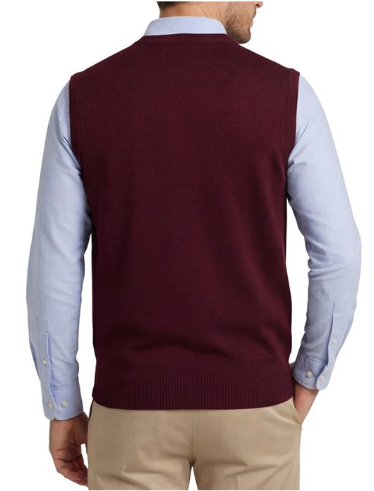 Maerz slipover scheerwol bordeaux