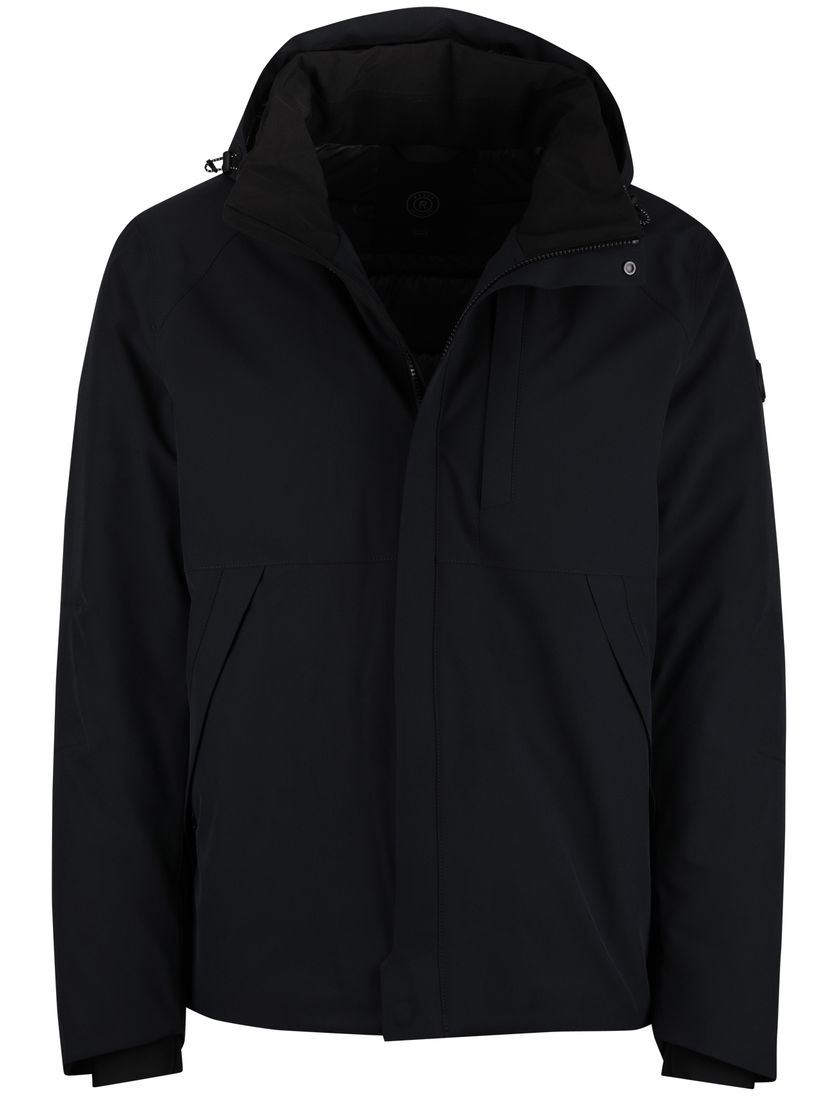 Reset winterjas normale fit navy effen