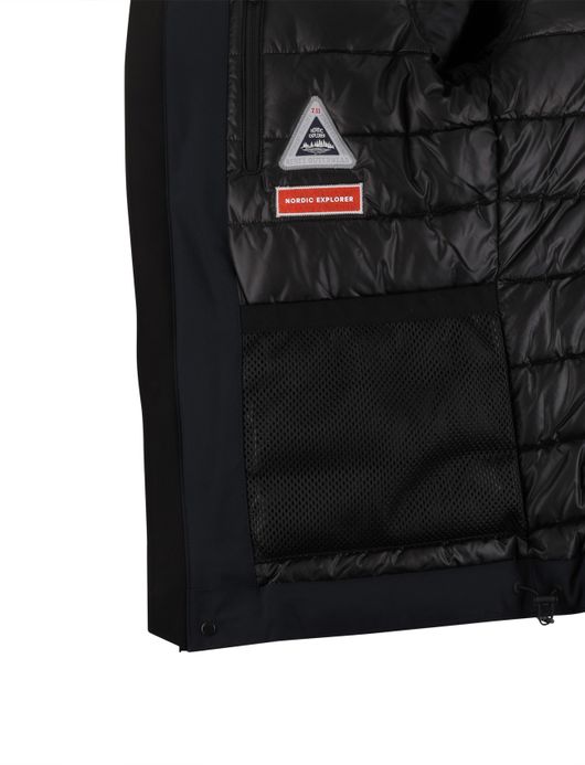 Reset winterjas effen navy normale fit