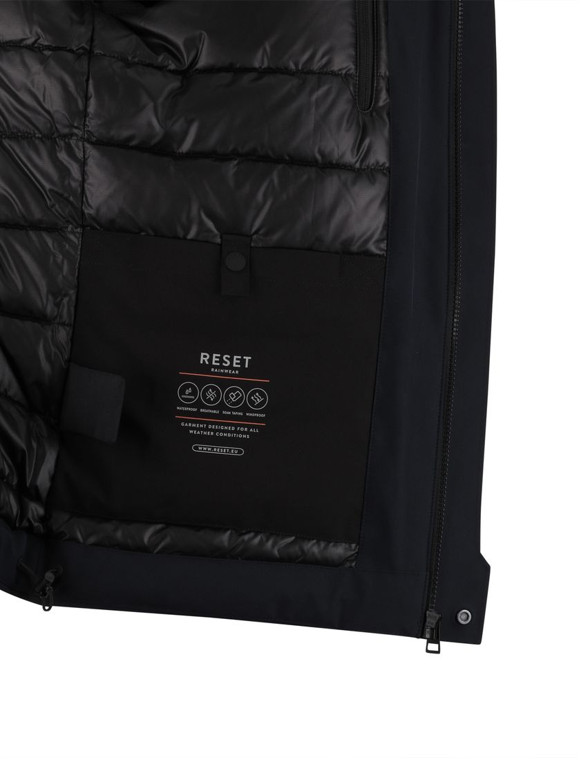 Reset winterjas normale fit navy effen