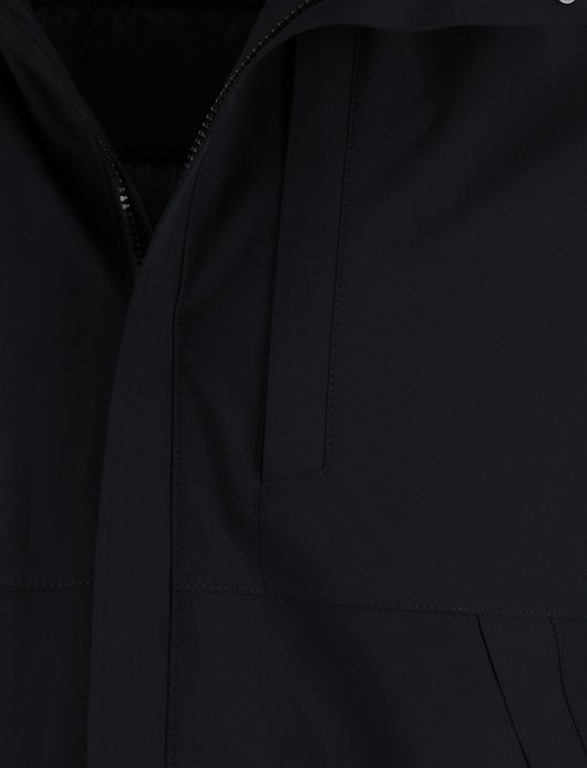 Reset winterjas effen navy normale fit