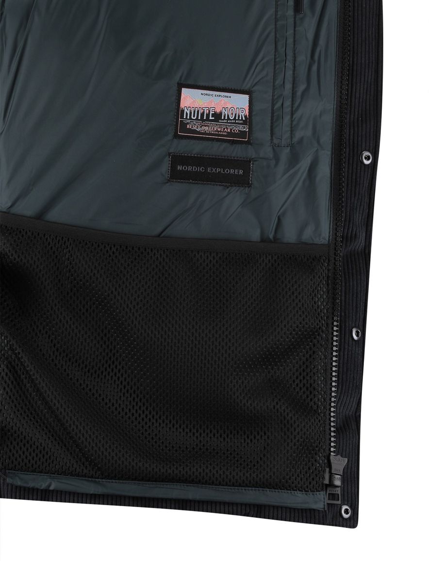 Reset winterjas obsidian Mattson met afneembare capuchon effen