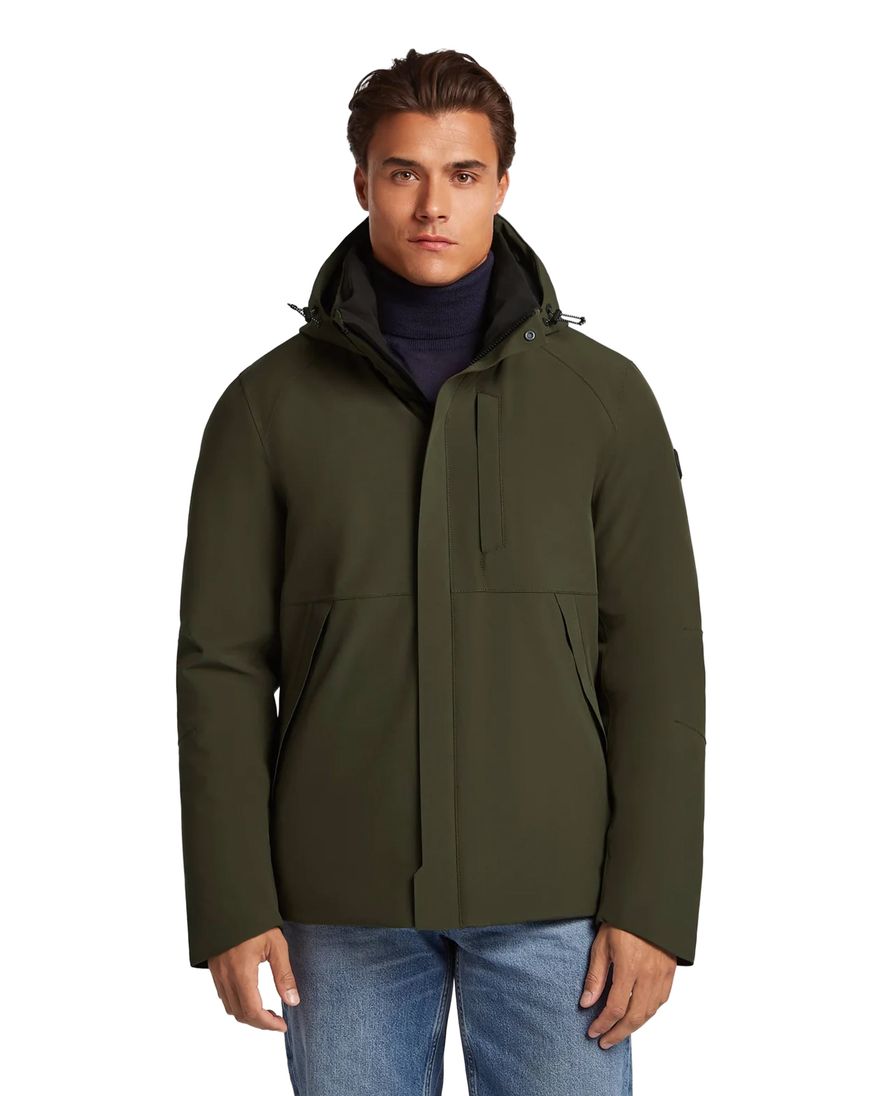 Reset Stratford winterjas groen met borstzak