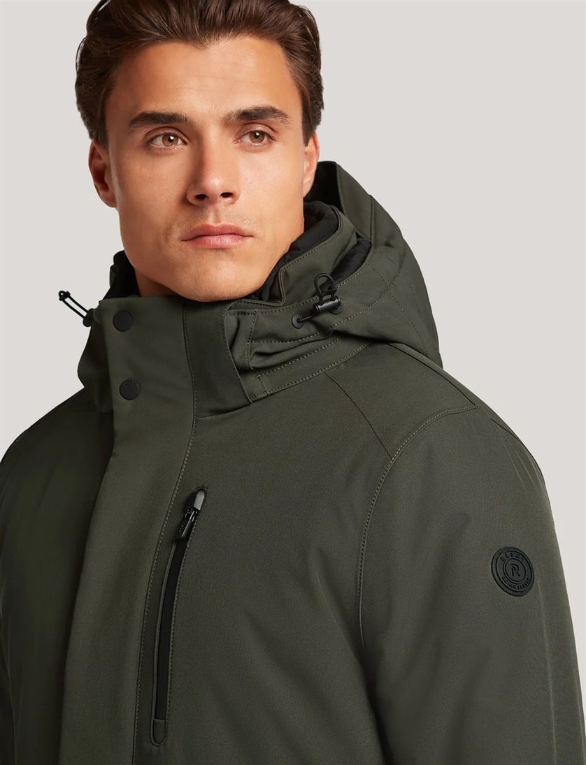 Winterjas Reset Charleston groen borstzak