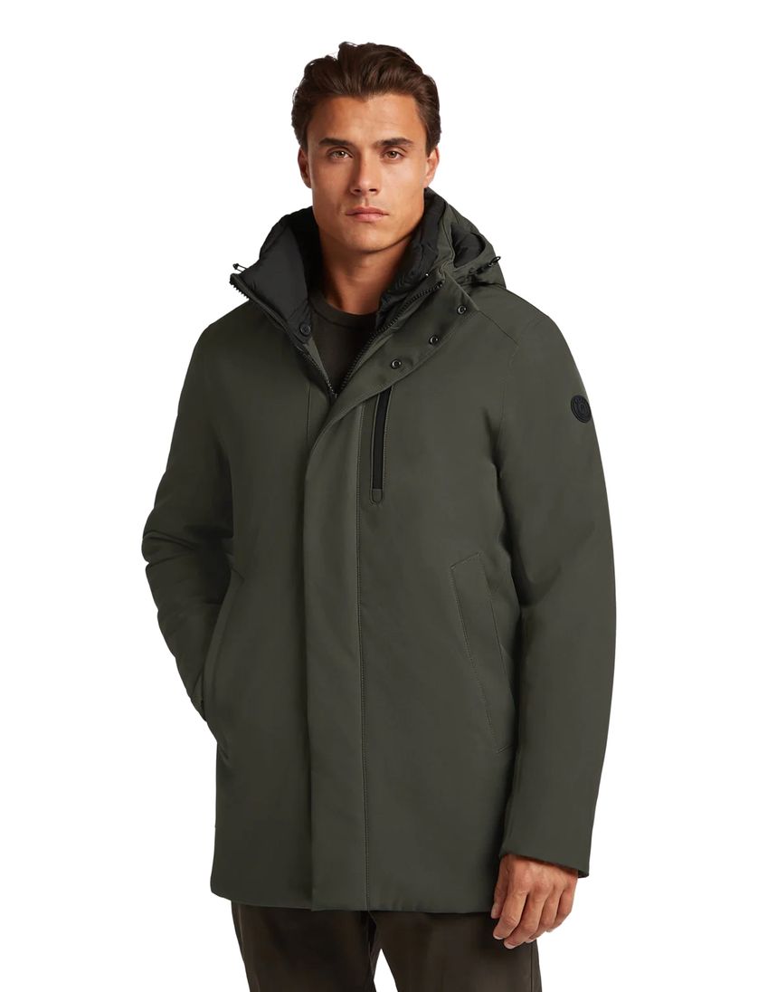 Winterjas Reset Charleston groen borstzak