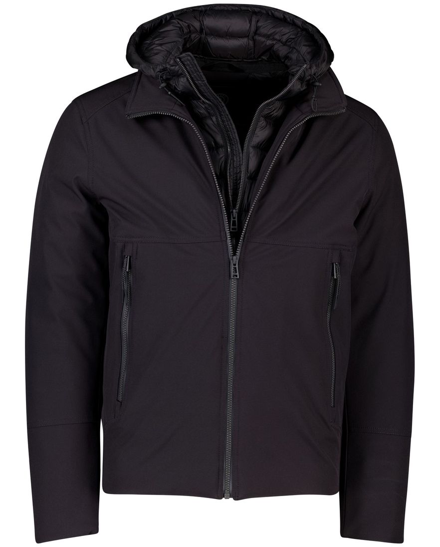 Reset Holmberg winterjas zwart met capuchon