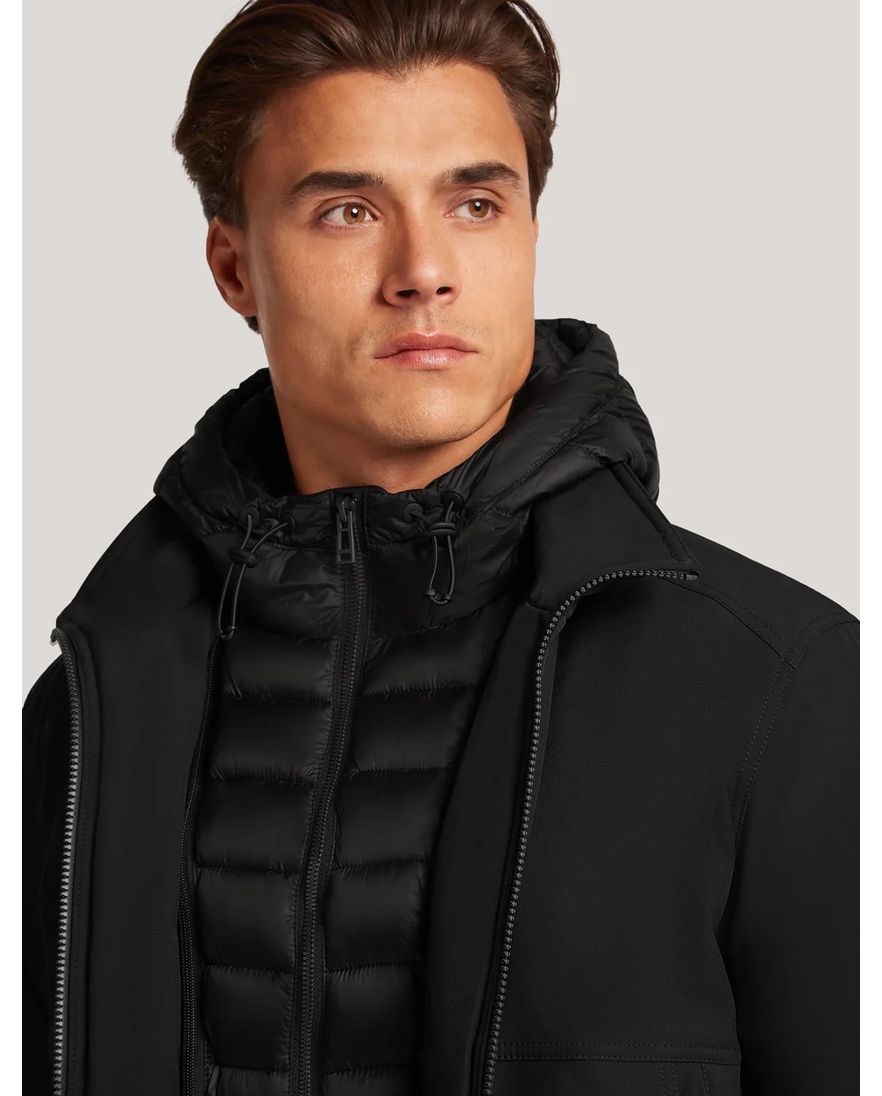 Reset Holmberg winterjas zwart met capuchon