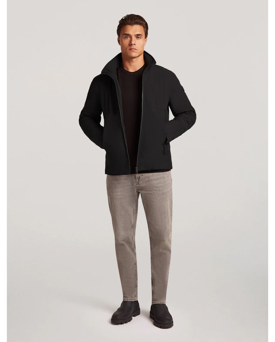 Reset Holmberg winterjas zwart met capuchon