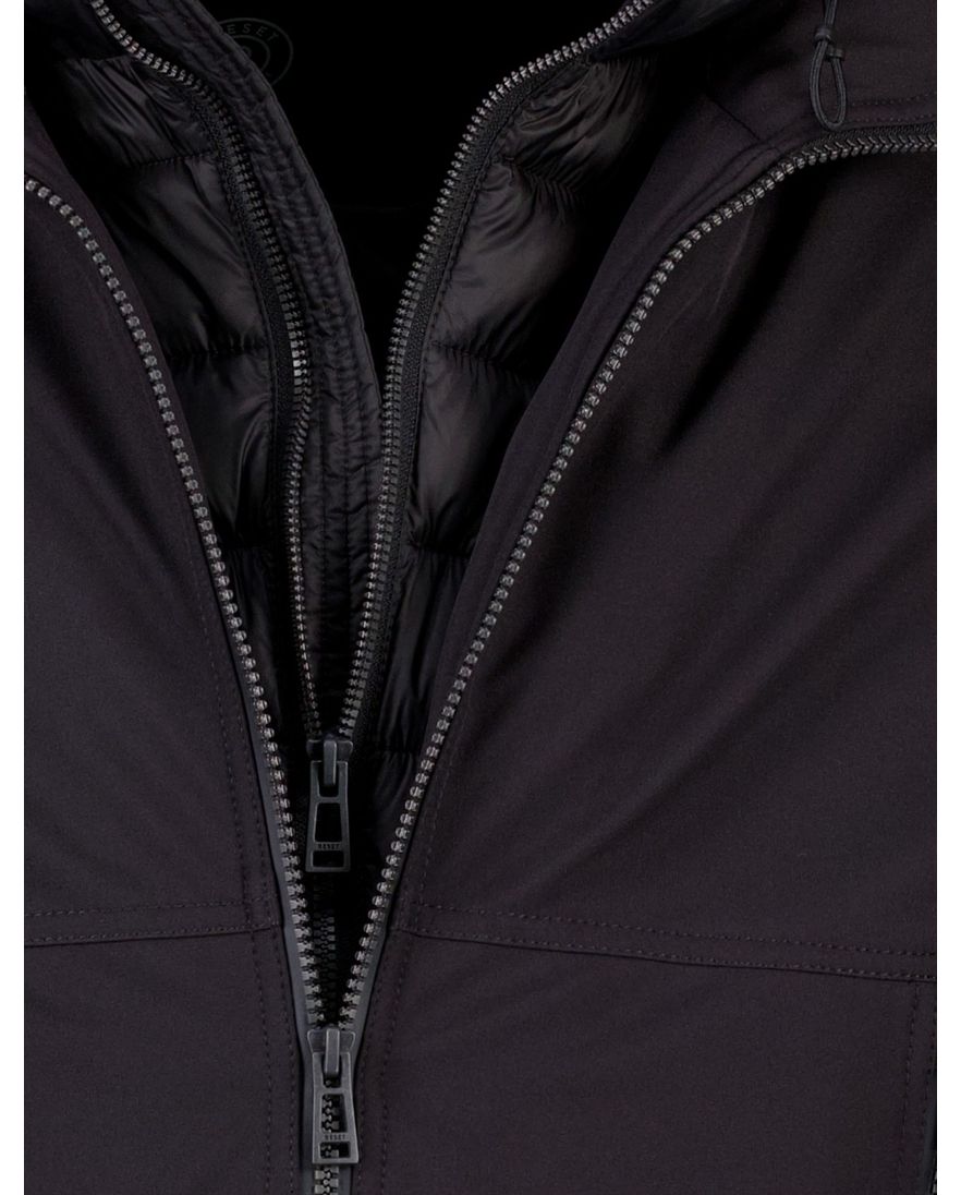 Reset Holmberg winterjas zwart met capuchon