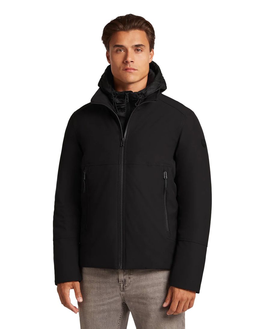 Reset Holmberg winterjas zwart met capuchon