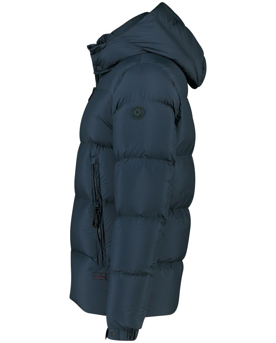 Reset Salmi winterjas blauw afneembare capuchon puffer