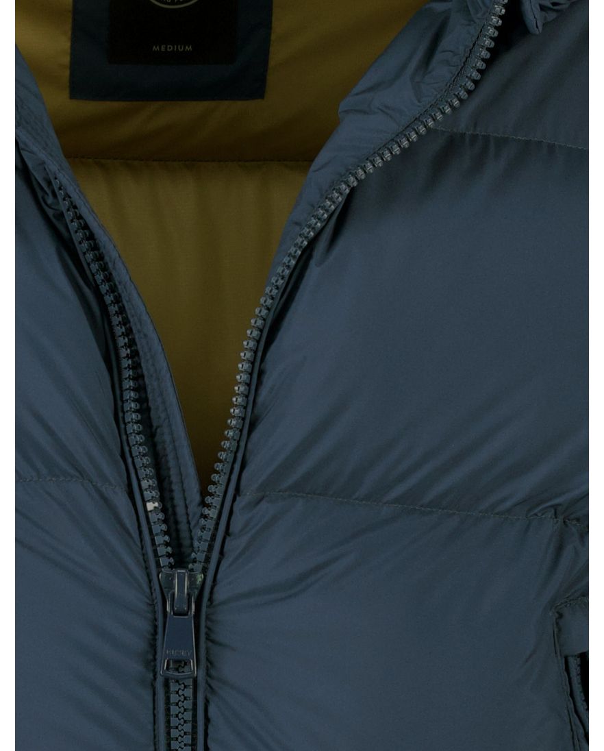 Reset Salmi winterjas blauw afneembare capuchon puffer