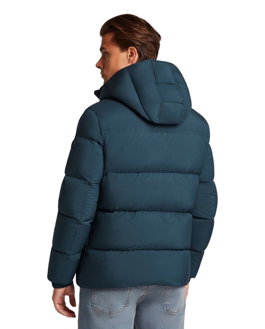 Reset Salmi winterjas blauw afneembare capuchon puffer