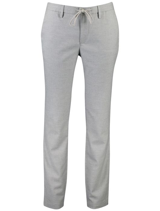 Alberto Jump slim fit pantalon lichtgrijs