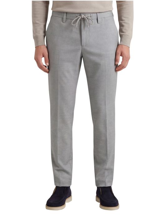 Alberto Jump slim fit pantalon lichtgrijs