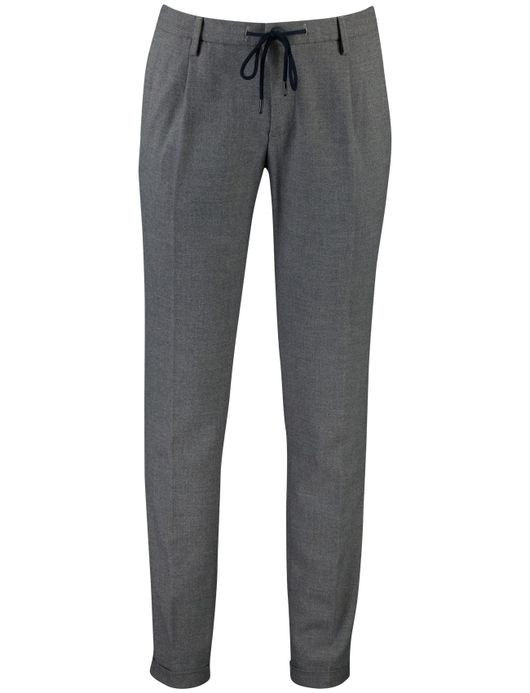 Alberto Barista tapered fit pantalon grijs