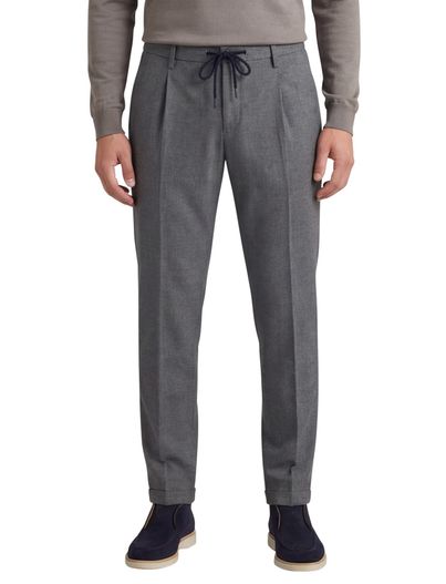 Alberto Alberto Barista tapered fit pantalon grijs